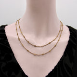 Victorian Fetter Knot Link 38” Chain in 16.6K Gold Chain Kirsten's Corner 