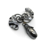 Sterling Silver Georg Jenson USA Gingko Leaf and Seedpod Brooch Brooch Kirsten's Corner 
