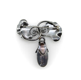 Sterling Silver Georg Jenson USA Gingko Leaf and Seedpod Brooch Brooch Kirsten's Corner 