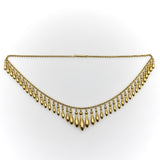 Victorian 14K Gold Graduated Fringe Necklace Necklace Kirsten's Corner 