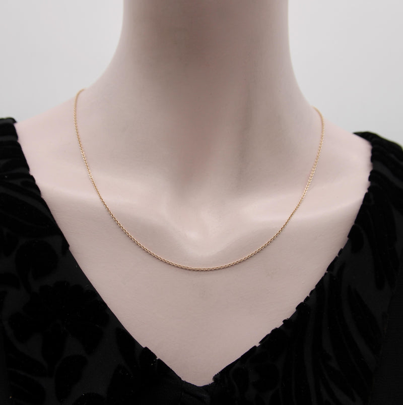 14K Rose Gold Italian Belcher Link Chain Kirsten's Corner 