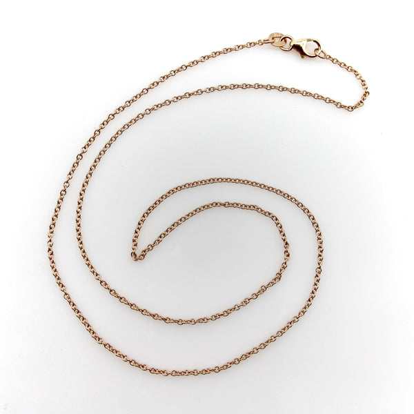 14K Rose Gold Italian Belcher Link Chain Kirsten's Corner 