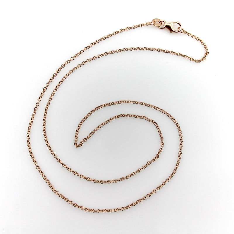 14K Rose Gold Italian Belcher Link Chain Kirsten's Corner 