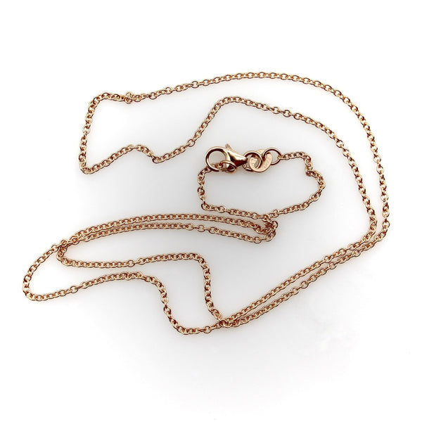 14K Rose Gold Italian Belcher Link Chain Kirsten's Corner 