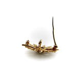 Victorian 14K Gold & Pearl Star Shaped Pendant Brooch Brooches, Pins Kirsten's Corner Jewelry 
