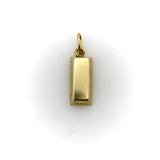 18K Gold Vintage Cartier 1/4 oz. Gold Ingot Bar Pendant pendant, Charm Kirsten's Corner 