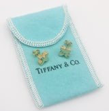 18K Gold Vintage Tiffany & Co. Blocky X Earrings Earrings Kirsten's Corner 