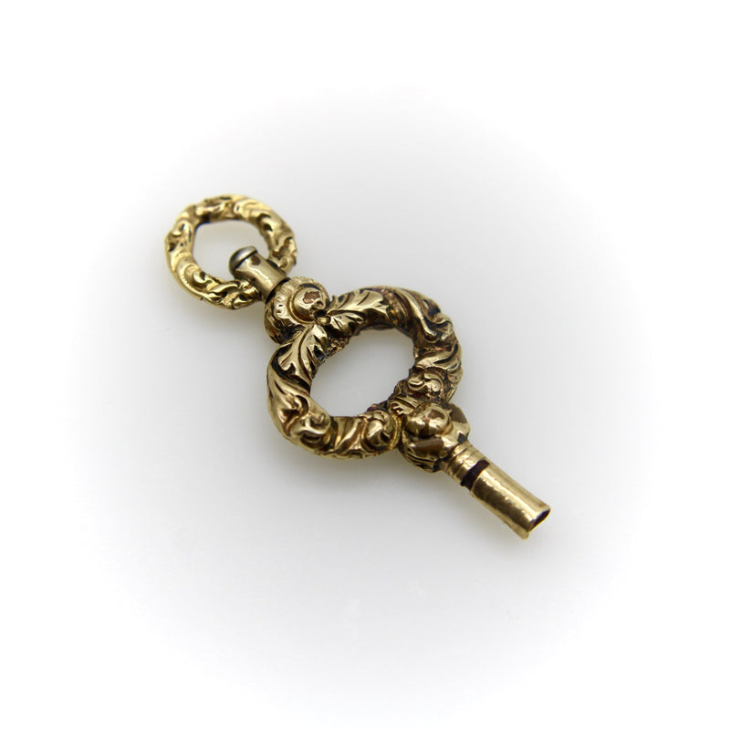 Georgian Era Gold Cased Watch Key Fob Pendant circa 1820 Fob Pendant Kirsten's Corner 