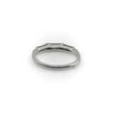 Mid-Century Modern Platinum Diamond Baguette Ring/ Band jewelry Kirsten's Corner 