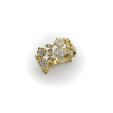 Vintage 14K Gold Flower Filigree Diamond Ring jewelry Kirsten's Corner 
