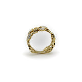Vintage 14K Gold Flower Filigree Diamond Ring jewelry Kirsten's Corner 