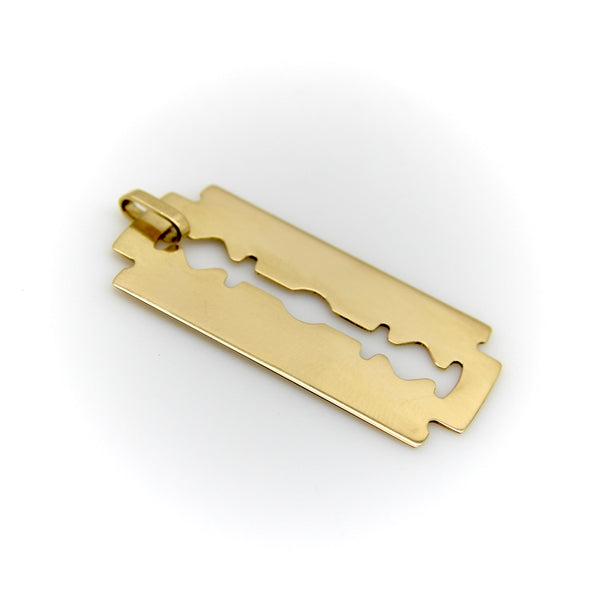 18K Gold Dinh Van Lame de Rasoir or Razor Blade Pendant pendant, Charm Kirsten's Corner 