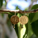 21 Karat Mexican Peso Earrings From the Turn of the 20th Century jewelry Kirsten's Corner 