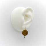 21 Karat Mexican Peso Earrings From the Turn of the 20th Century jewelry Kirsten's Corner 