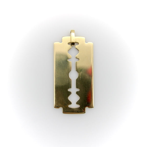 18K Gold Dinh Van Lame de Rasoir or Razor Blade Pendant pendant, Charm Kirsten's Corner 