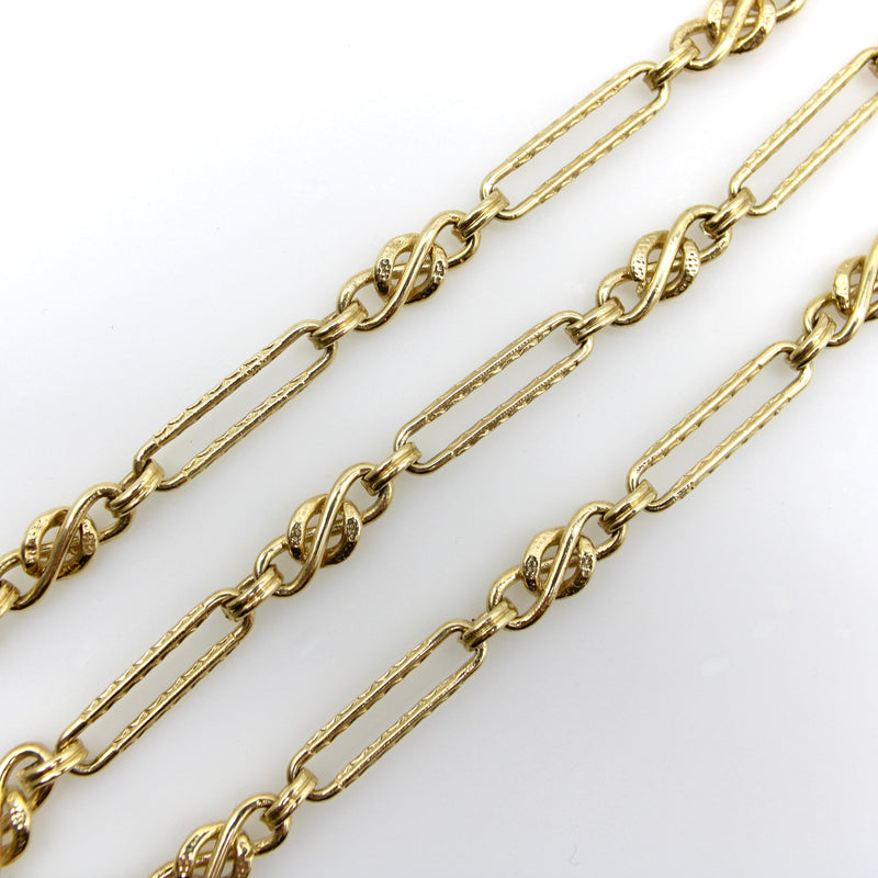Signature Victorian Inspired 14K Gold Fancy Link Chain Chain Kirsten's Corner 