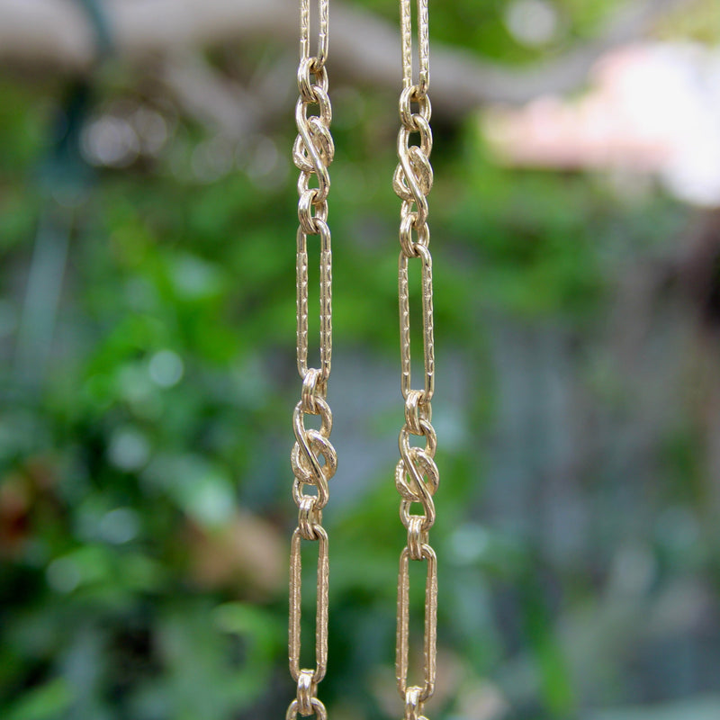 Signature Victorian Inspired 14K Gold Fancy Link Chain Chain Kirsten's Corner 