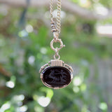 Victorian 10K Gold Onyx Intaglio Fob of Nike jewelry Kirsten's Corner 