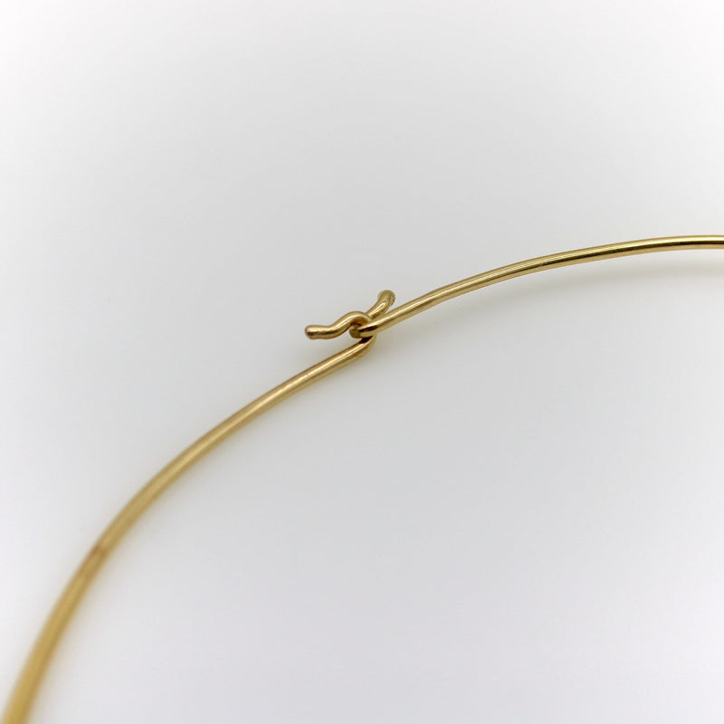 Vintage 14K Gold Wire Choker necklace Kirsten's Corner 