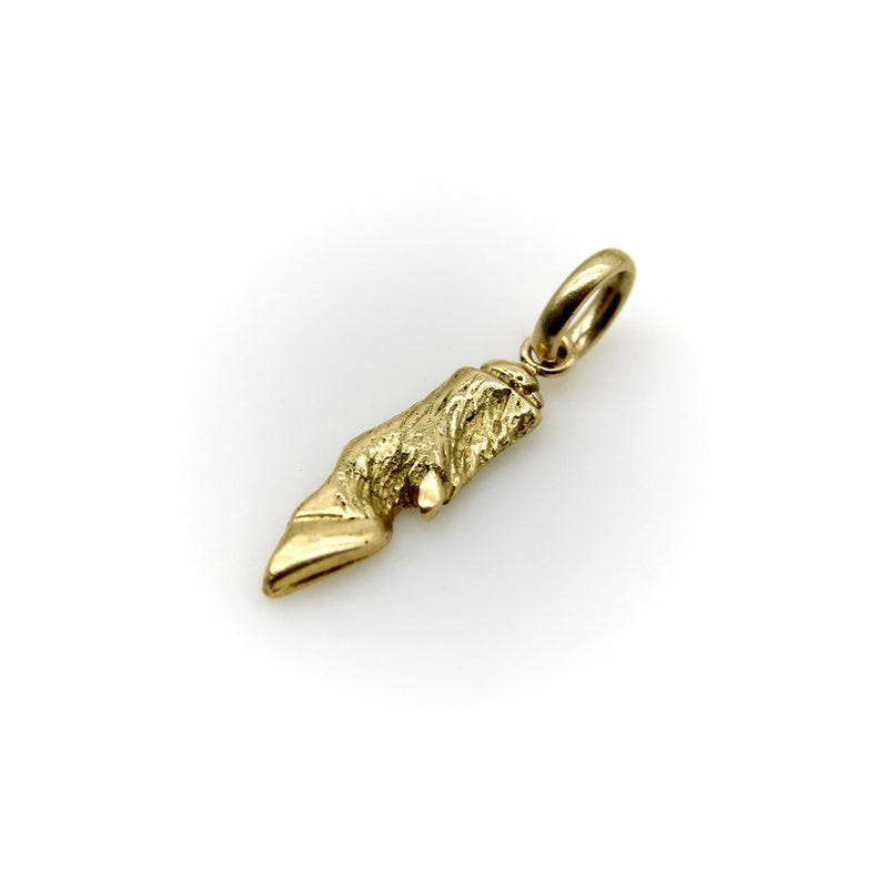 Victorian 18K Gold Hoof Charm pendant, Charm Kirsten's Corner 