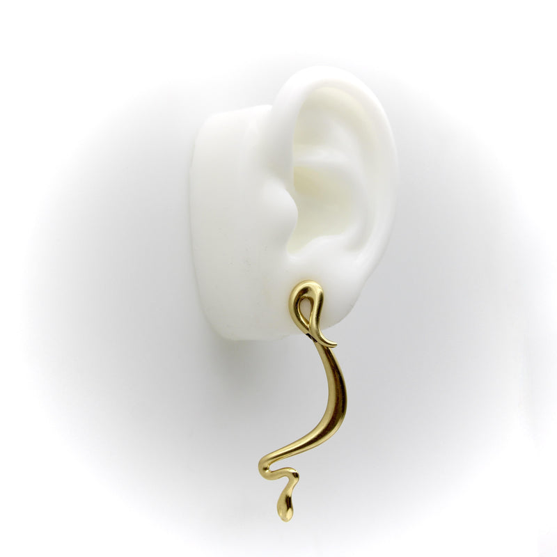 Elsa Peretti 18K Gold Tiffany & Co. Snake Earrings Elsa Peretti 