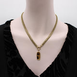 Victorian 18K Gold Fancy Link Collar Chain with Stars Kirsten's Corner 