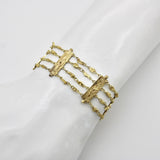 Edwardian 22K and 14K Gold Alaskan Gold Rush Nugget Bracelet Kirsten's Corner 