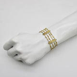 Edwardian 22K and 14K Gold Alaskan Gold Rush Nugget Bracelet Kirsten's Corner 
