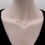 Signature 14K Gold Triangular Multi-Diamond Necklace Kirsten's Corner 
