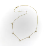 Signature 14K Gold Triangular Multi-Diamond Necklace Kirsten's Corner 
