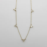 Signature 14K Gold Triangular Multi-Diamond Necklace Kirsten's Corner 