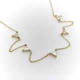 Signature 14K Gold Triangular Multi-Diamond Necklace Kirsten's Corner 