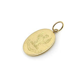 Victorian 18K Gold Hand Engraved Ave Maria Eagle Pendant Charm Kirsten's Corner 