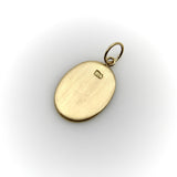 Victorian 18K Gold Hand Engraved Ave Maria Eagle Pendant Charm Kirsten's Corner 