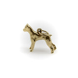 Vintage 14K Gold Boxer Dog Standing Charm Kirsten's Corner 