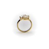 Vintage 18K Gold Marquise Diamond Bypass Ring Kirsten's Corner 