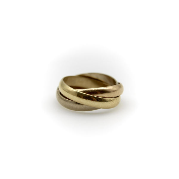 18K Gold Les Must de Cartier Tri-Color Trinity Ring Cartier 