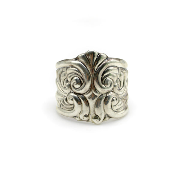 Vintage Sterling Silver Mexican Wide Cuff Bracelet Kirsten's Corner 
