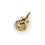 Victorian 14K Gold Lyre Pendant Charm Kirsten's Corner 