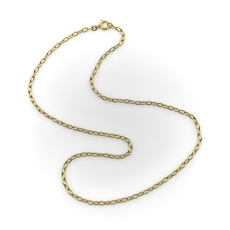 18K Gold Handmade Vintage Belcher Link Chain Kirsten's Corner 