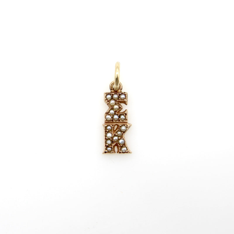 14K Gold Sigma Kappa Sorority Pendant Charm Charm Kirsten's Corner 