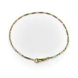 Art Deco 10K Gold Bi-Colored Watch Chain with 14K Gold Dog Clip and Spring Ring Kirsten's Corner 