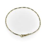 Art Deco 10K Gold Bi-Colored Watch Chain with 14K Gold Dog Clip and Spring Ring Kirsten's Corner 
