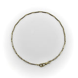 Art Deco 10K Gold Bi-Colored Watch Chain with 14K Gold Dog Clip and Spring Ring Kirsten's Corner 