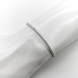 Contemporary 18K White Gold Diamond Bangle Bracelet Kirsten's Corner 