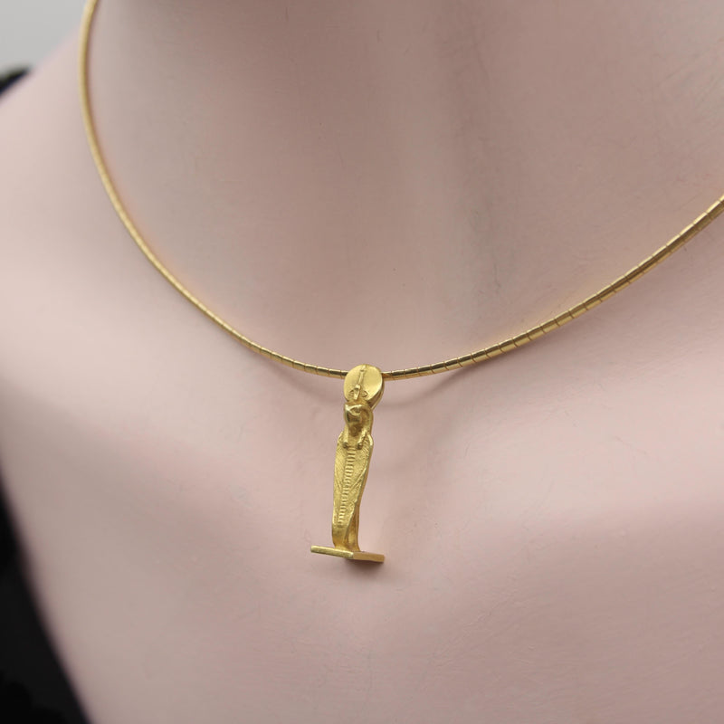 Vintage 1976 MMA King Tut 18K Gold Wadjet Pendant Howard 