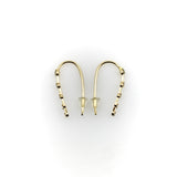 Contemporary 14K Gold Graduated Diamond Earrings Earrings Kirsten's Corner 