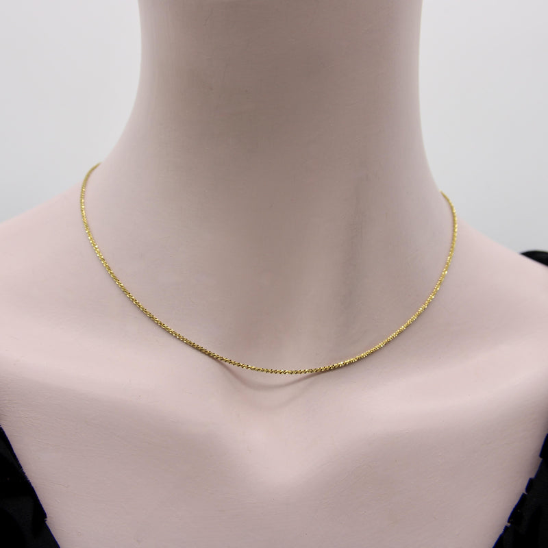 Contemporary 14K Gold Sequin-Like Italian Chain Kirsten's Corner 