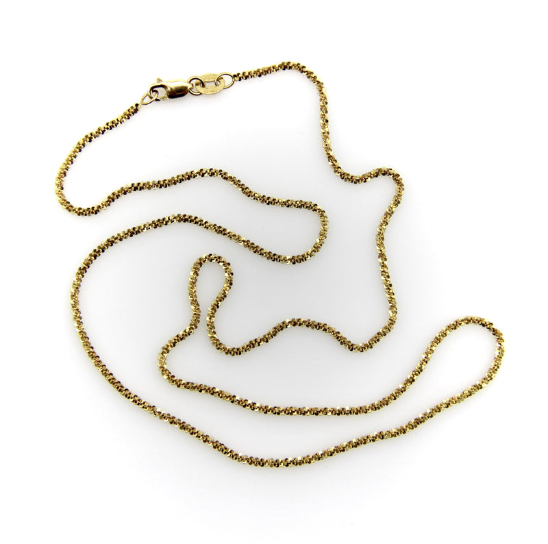 Contemporary 14K Gold Sequin-Like Italian Chain Kirsten's Corner 