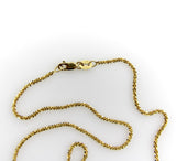 Contemporary 14K Gold Sequin-Like Italian Chain Kirsten's Corner 